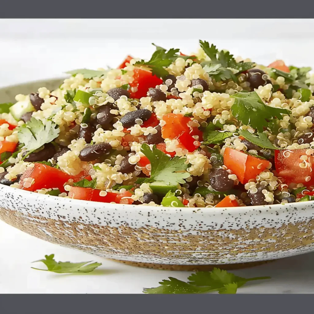 Zesty Quinoa Lime Salad with Black Beans