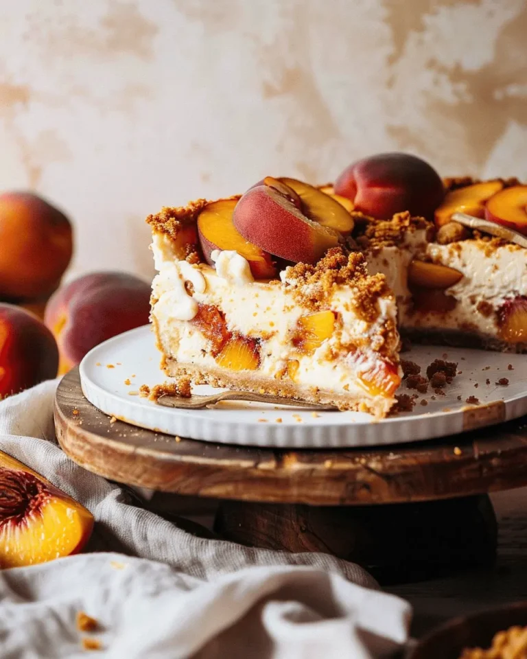 Peach Cobbler Cheesecake Recipe