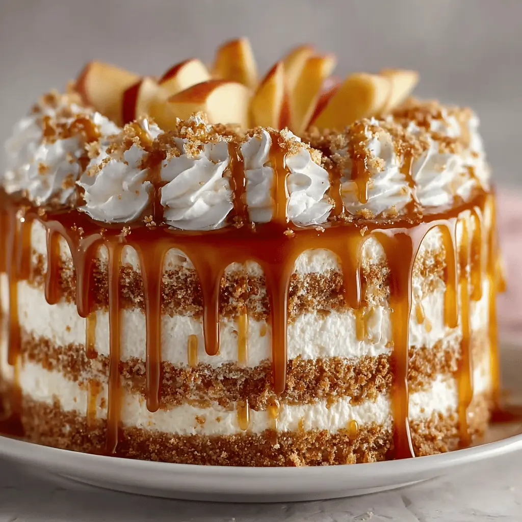 Caramel Apple Cheesecake Cake Recipe: Indulgent Fall Delight