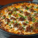 Hot Sausage Beer Cheese Dip