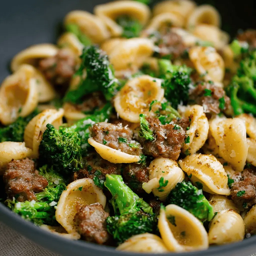 Orecchiette with Sausage and Broccoli: A Hearty, Easy Delight