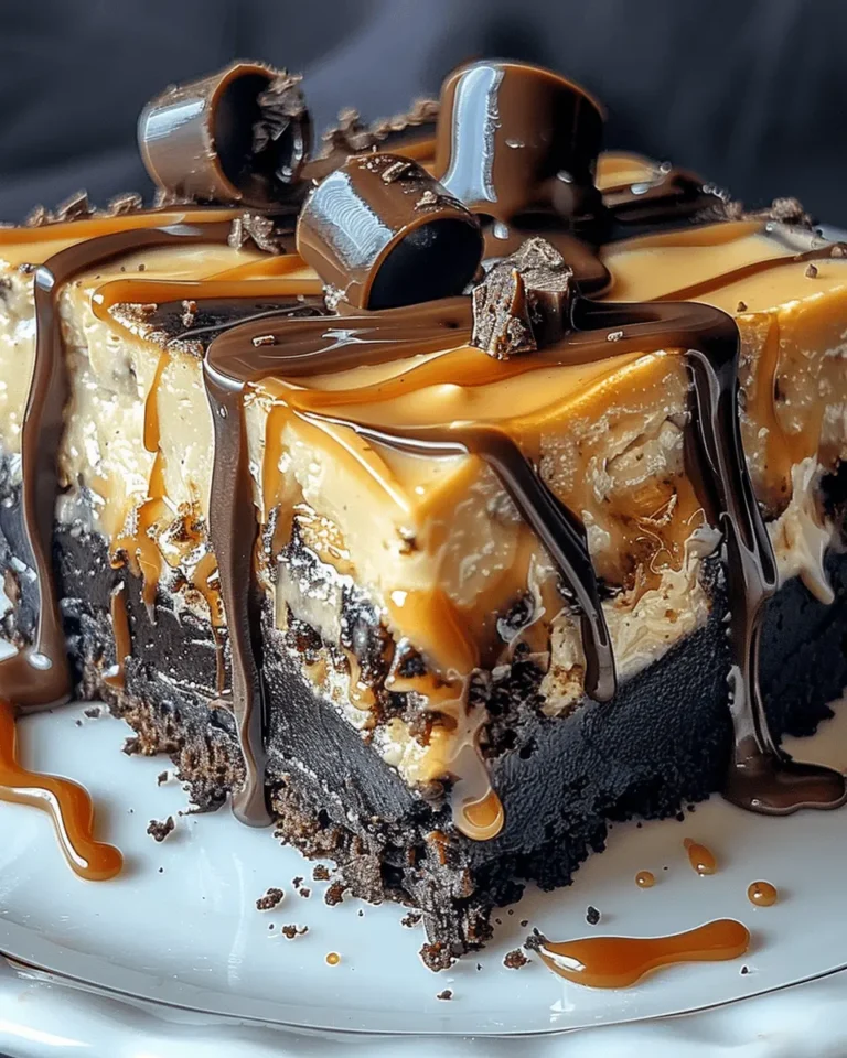 Milky Way Caramel Cheesecake Brownies