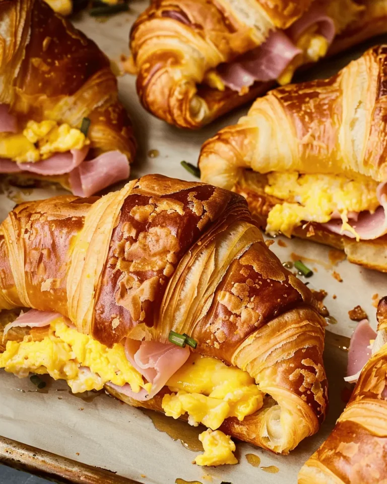 Make-Ahead Croissant Breakfast Sandwiches