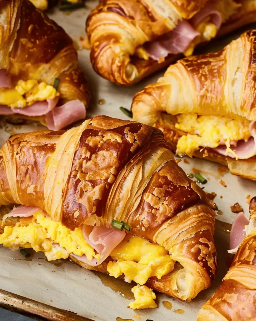 Make-Ahead Croissant Breakfast Sandwiches