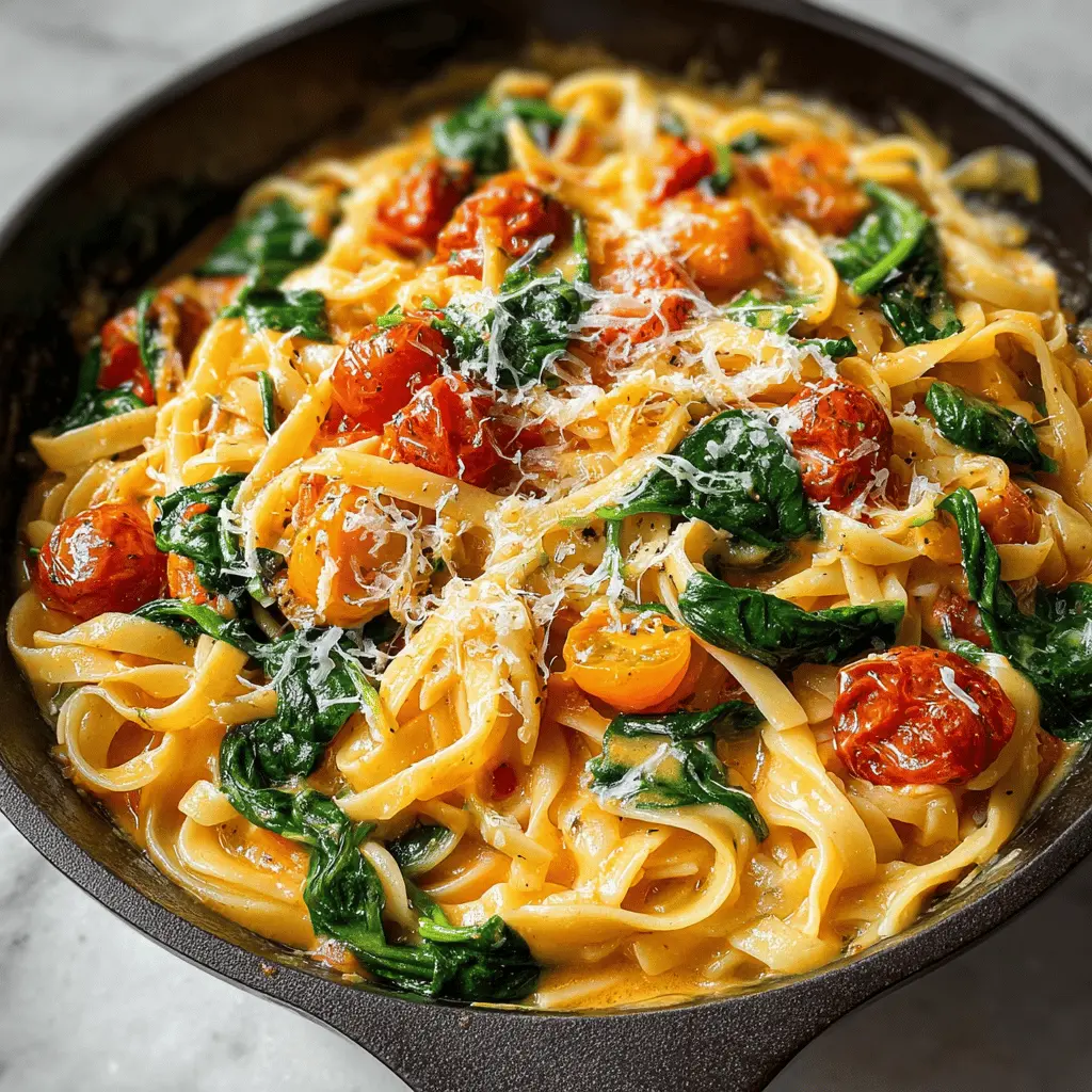 Fresh Spinach and Tomato Pasta: A Quick and Healthy Delight