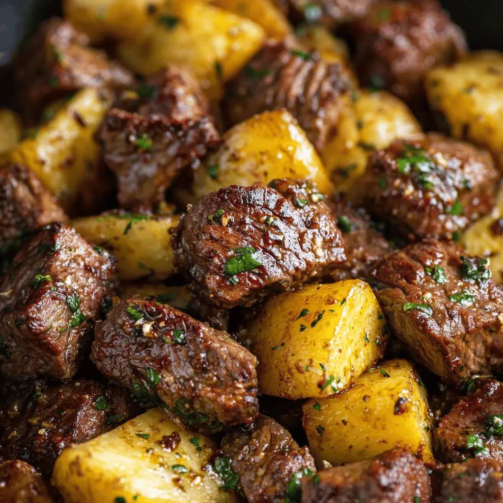 Garlic Butter Steak Bites & Potatoes: A Juicy Delight at Home