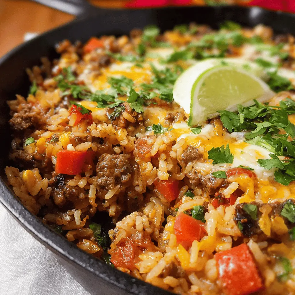 Mexican Beef Rice Skillet: A Satisfying One-Pan Delight