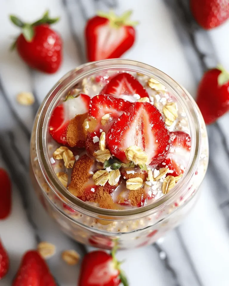 Strawberry Cheesecake Overnight Oats