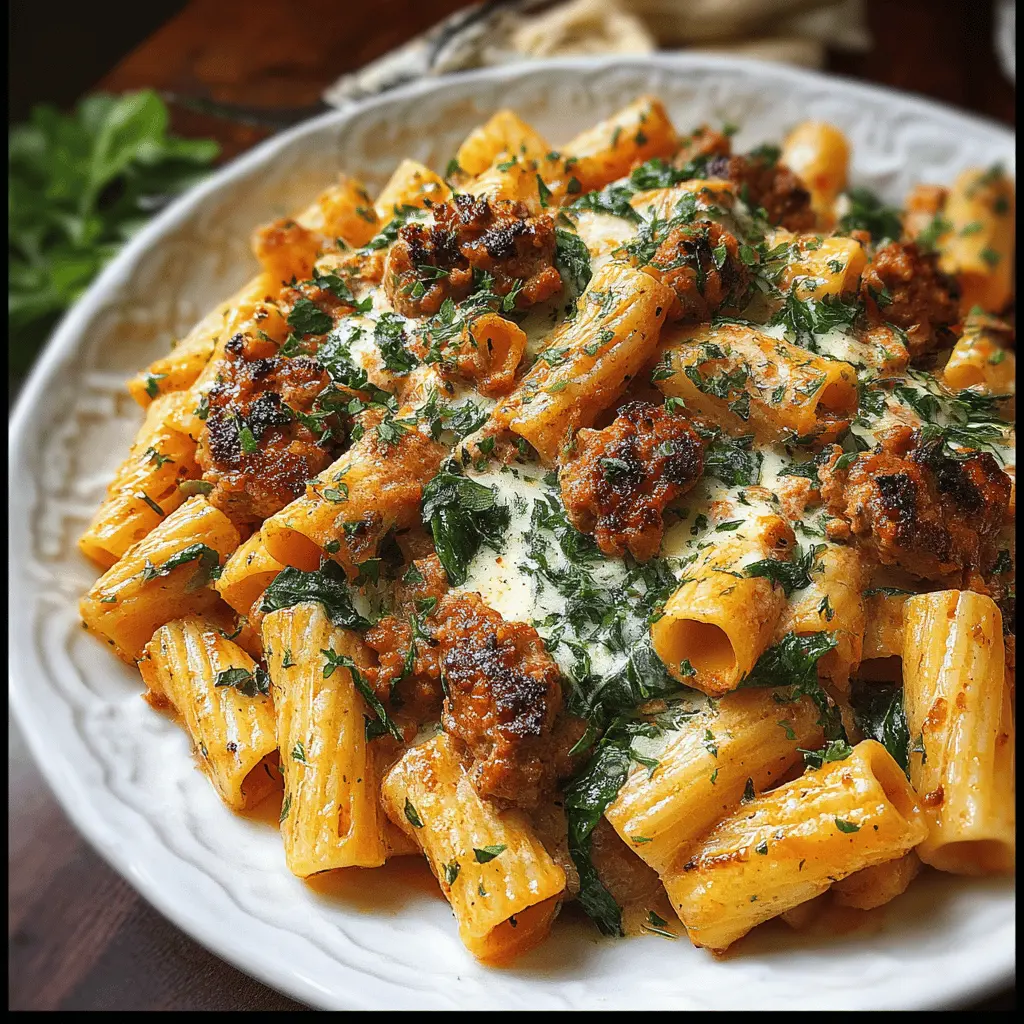 Creamy Sausage Rigatoni: Indulgent One-Pot 30-Minute Meal