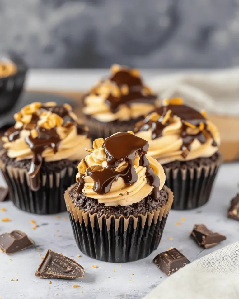 Easy Snickers Cupcakes