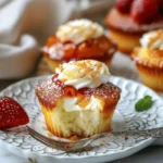 CARAMEL CUPCAKES with Vanilla Cream Center