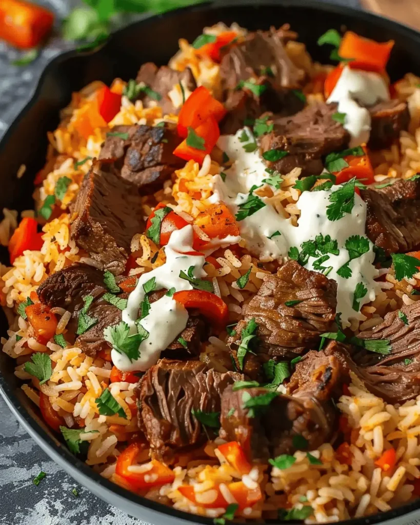 Steak Queso Rice : A Flavorful Recipe