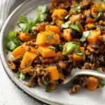 Southwestern Ground Beef Sweet Potato Skillet