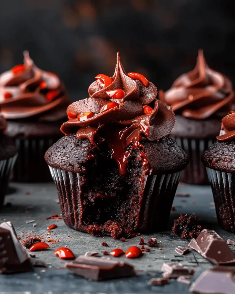 Triple Chocolate Chili Cupcakes: A Bold Fusion of Heat and Sweet