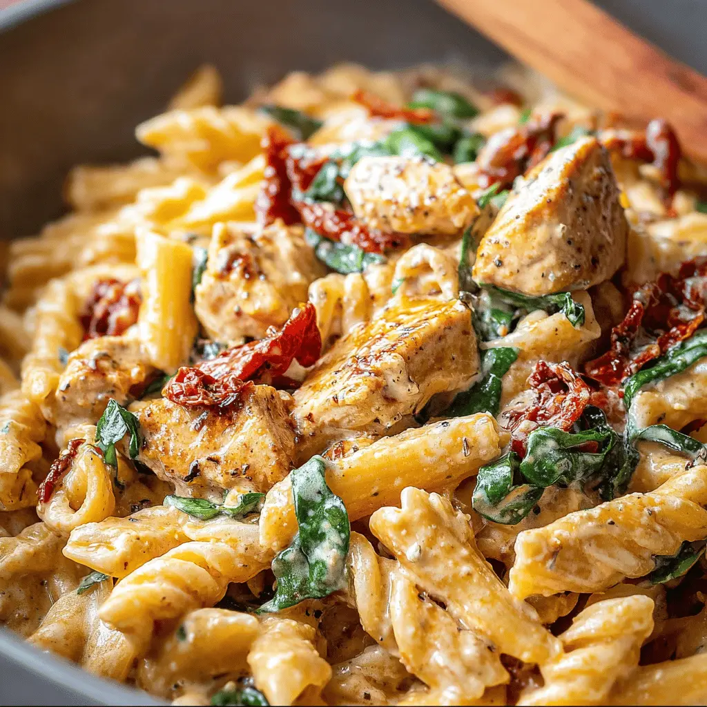 Creamy Sun Dried Tomato Chicken Pasta