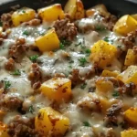 One-Pan Cheesy Meat & Potato Skillet