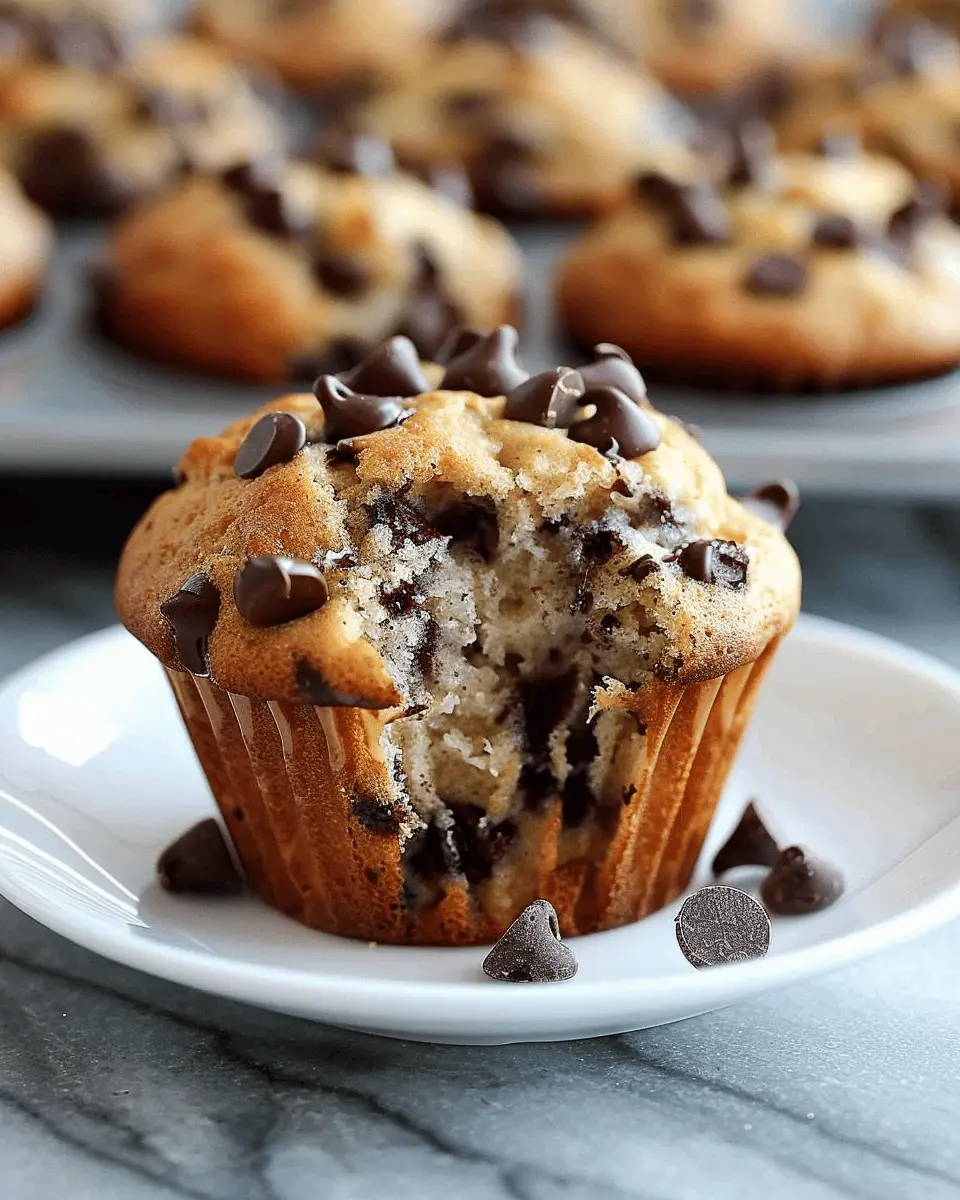 Amazing Chocolate Chip Banana Muffins: A Simple 1-Bowl Delight