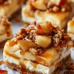 Caramel Apple Cheesecake Bars