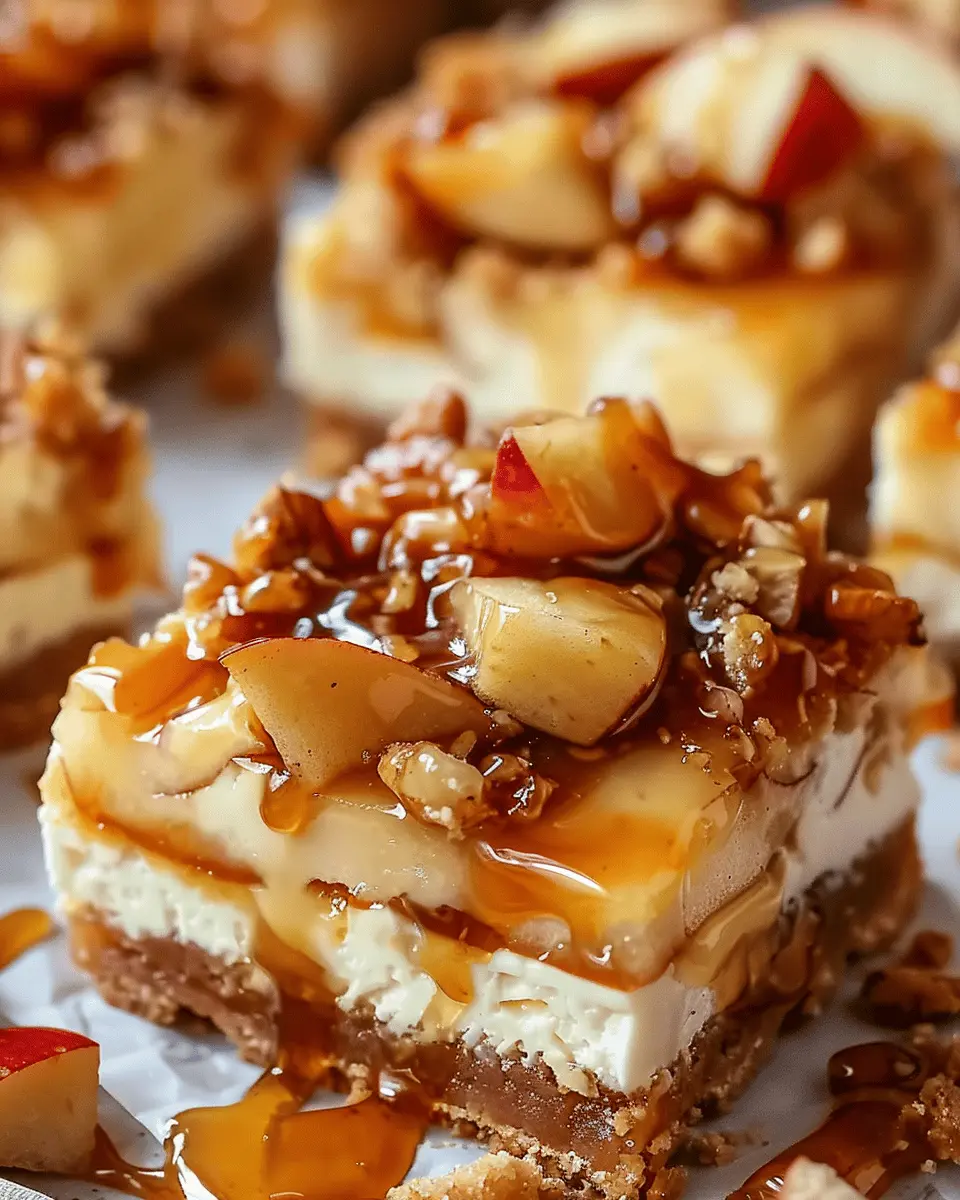 Caramel Apple Cheesecake Bars: The Best Indulgent Fall Treat