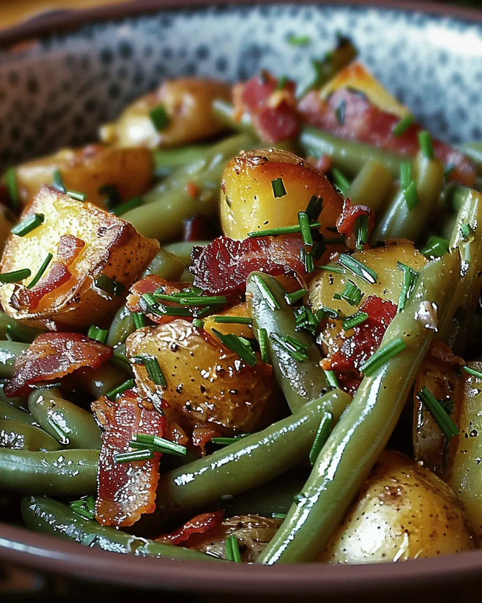 Country Ranch Green Beans and Potatoes with Turkey Bacon Delight