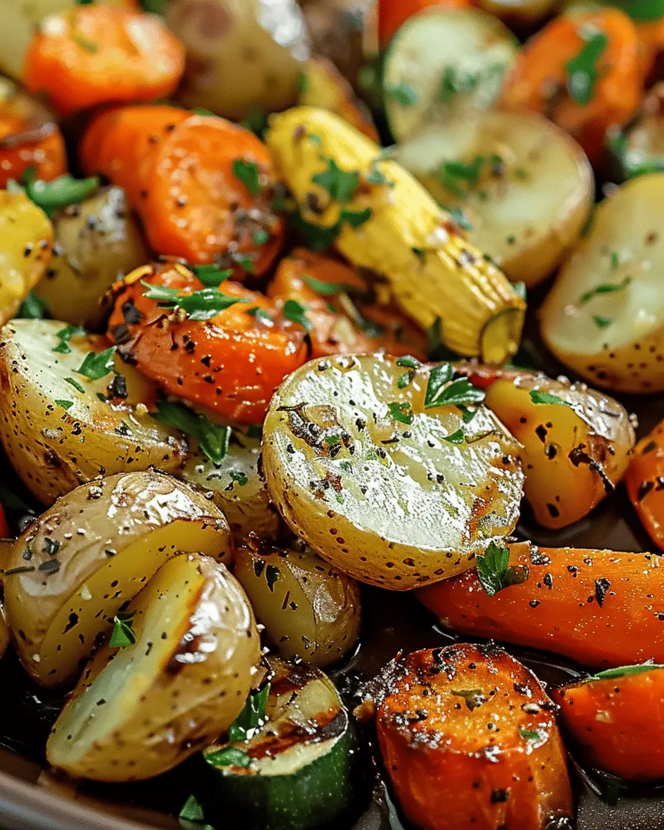Garlic Herb Roasted Potatoes, Carrots, and Zucchini Made Easy