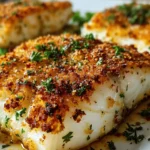 Garlic Parmesan Crusted Halibut: 15-Minute Baked Perfection