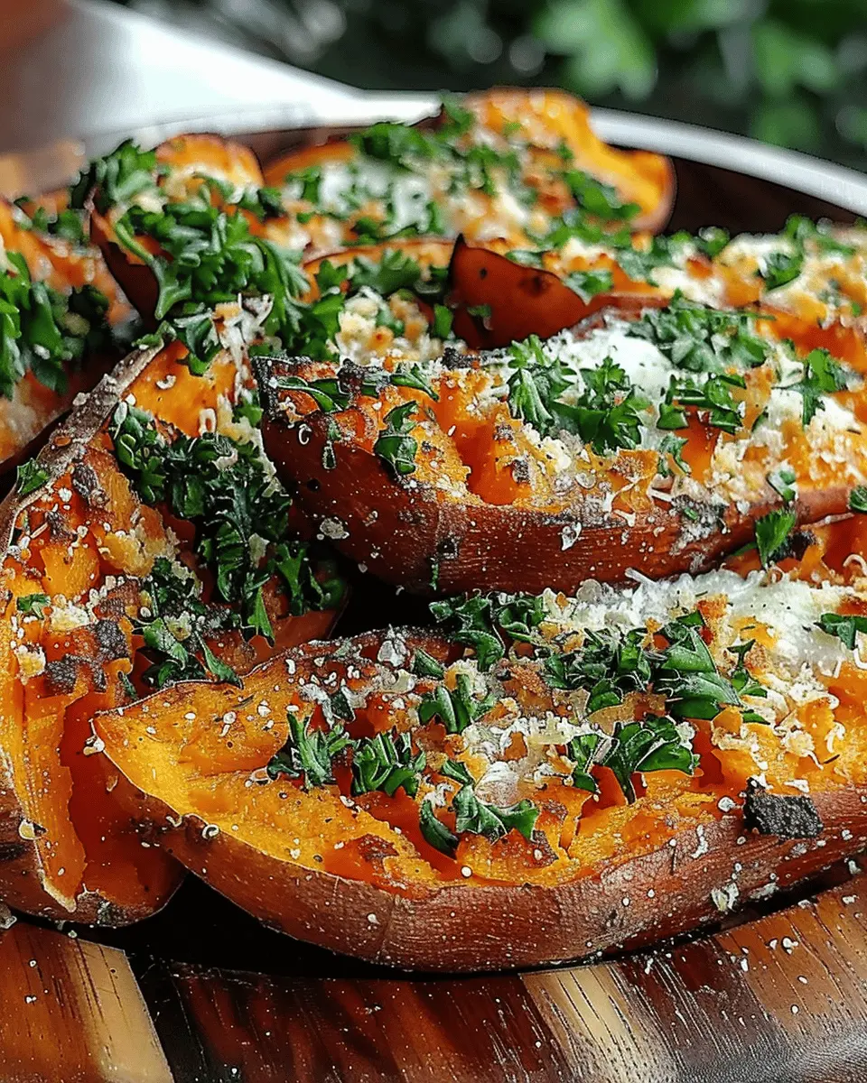 Garlic Parmesan Sweet Potato Wedges: Easy and Irresistibly Crispy