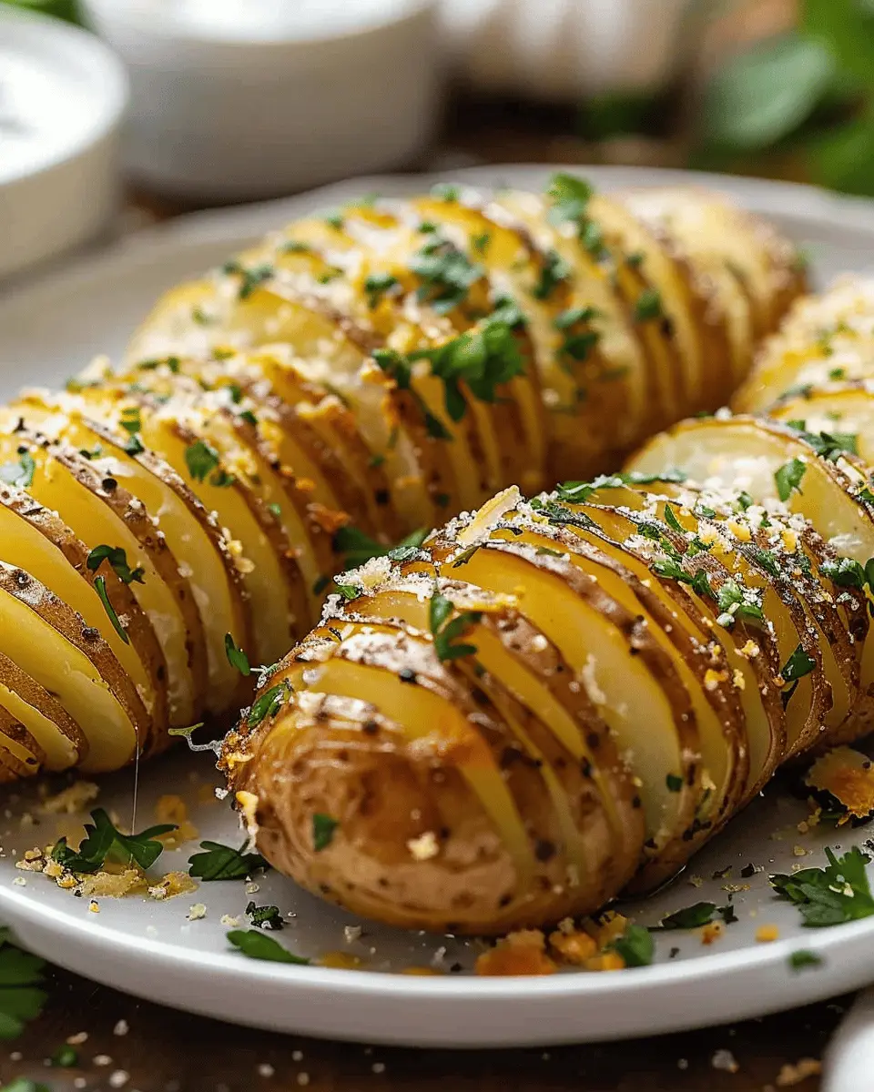 Hasselback Potatoes: The Best Easy Recipe with Turkey Bacon