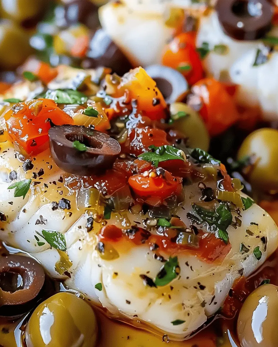Mediterranean Baked Cod with Olives: Easy, Flavorful Delight