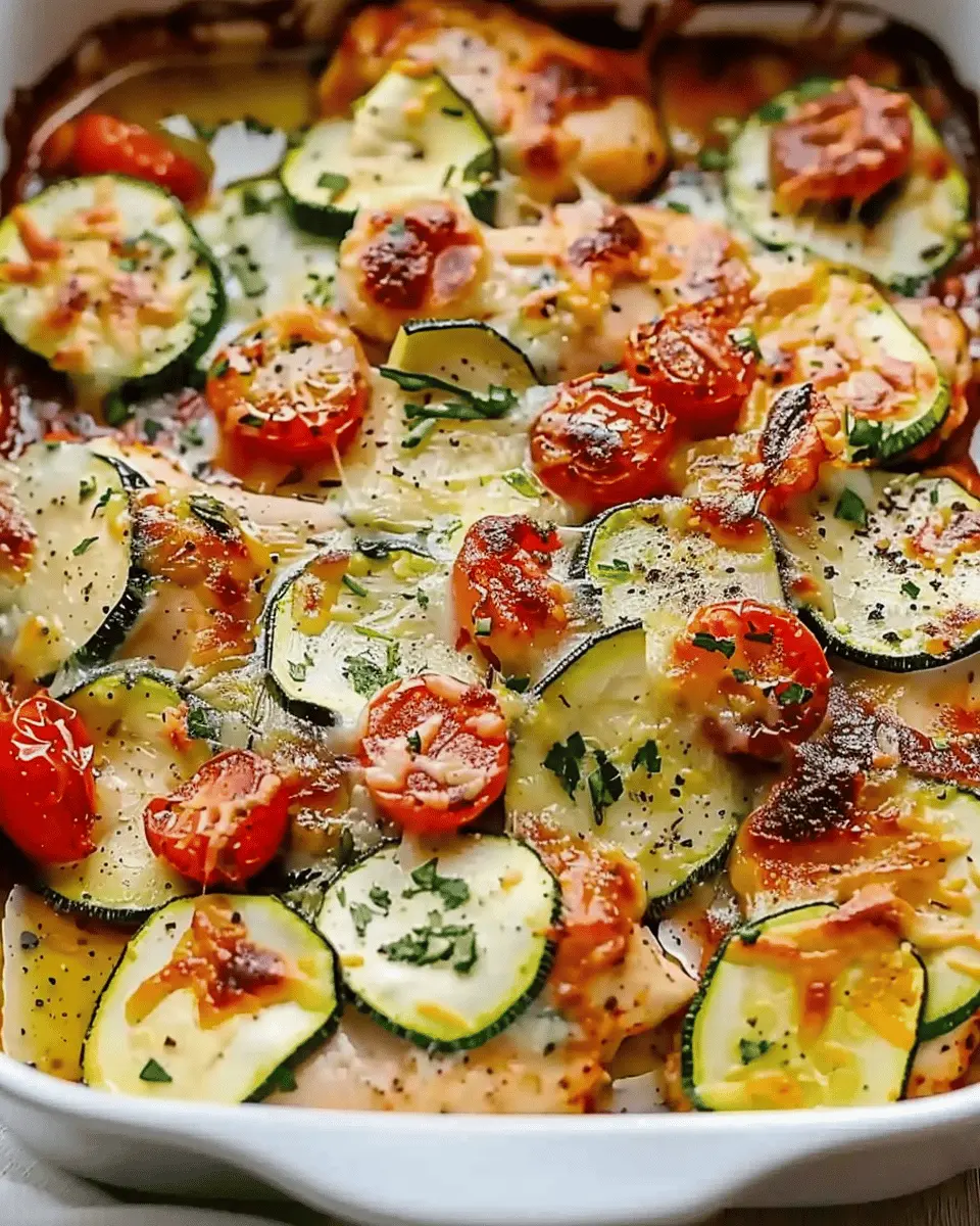 Mediterranean Chicken Zucchini Bake – Healthy, Easy & Delicious