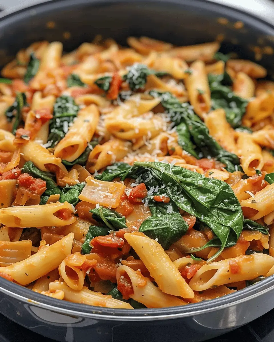 One-Pot Spinach Tomato Pasta: Easy Comfort Food for All