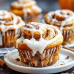 Pumpkin Cinnamon Roll Muffins