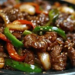 Sizzling Chinese Pepper Steak with Onions
