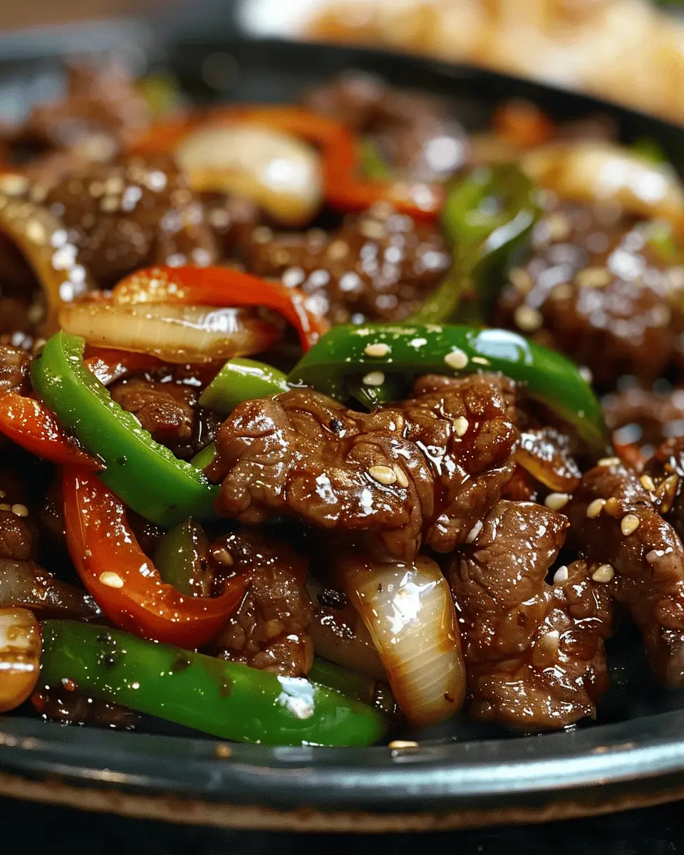 Sizzling Chinese Pepper Steak with Onions: A Flavorful Delight