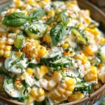 Street Corn Creamy Cucumber Salad