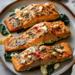 Stuffed Salmon With Spinach & Feta (30 minutes!)