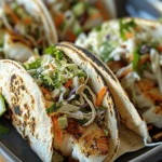 Fish Tacos with Cilantro Lime Slaw