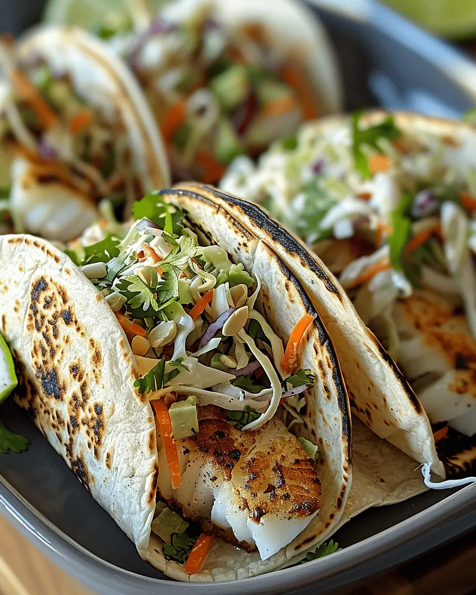 Fish Tacos with Cilantro Lime Slaw: A Fresh and Easy Recipe