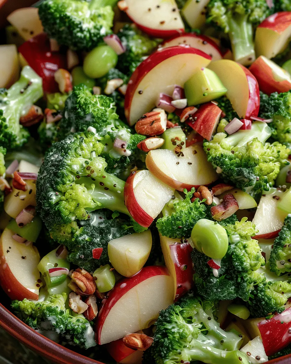 Honeycrisp Apple Broccoli Salad: Easy Recipe with Turkey Bacon