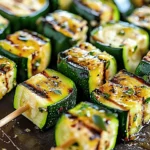 Irresistible Garlic Butter Zucchini Skewers Recipe