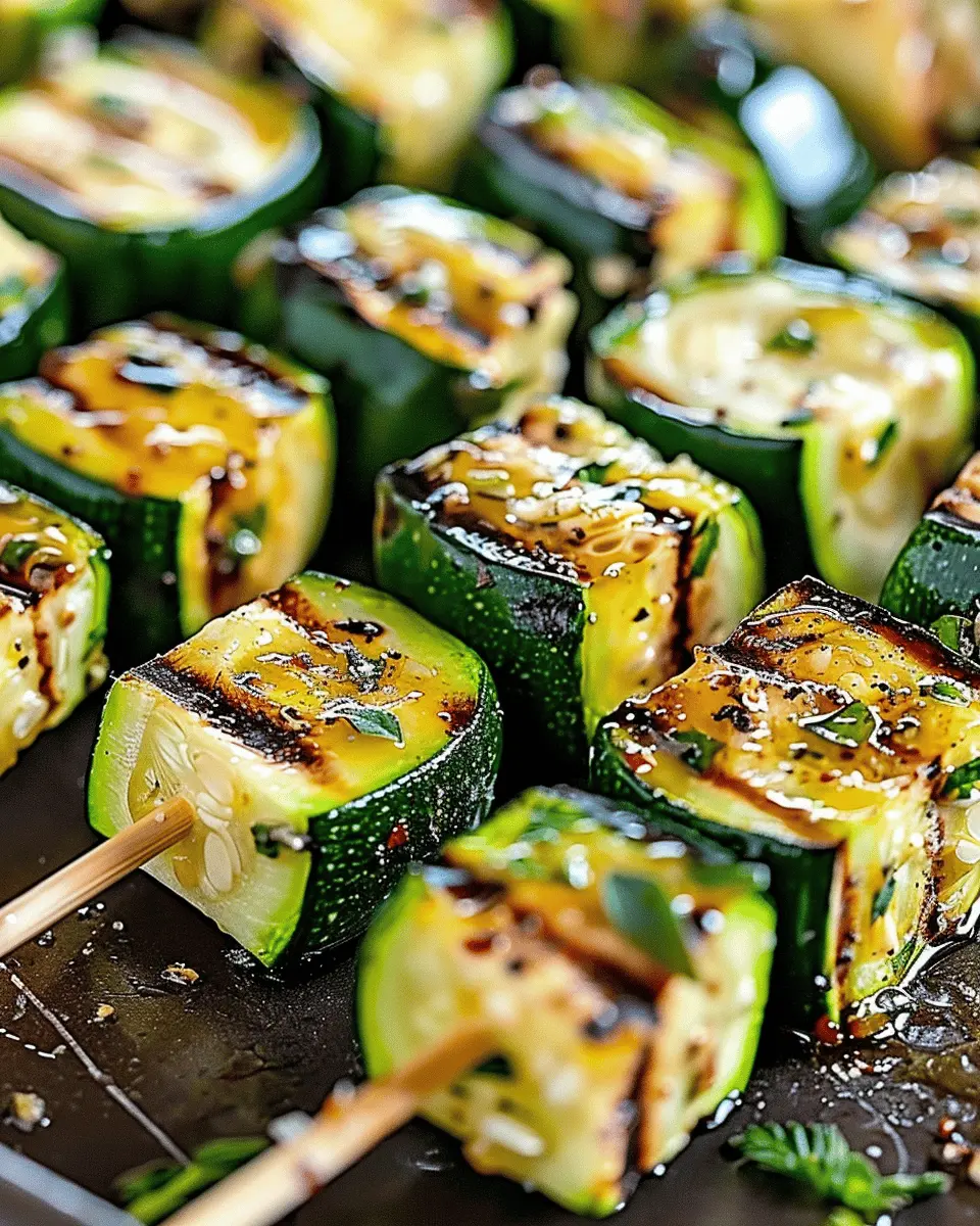 Irresistible Garlic Butter Zucchini Skewers Recipe for Easy Grilling