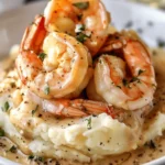 Creamy Garlic Shrimp Over Mashed Potatoes – A Luxurious Comfort Food Classic