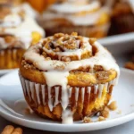 Pumpkin Cinnamon Roll Muffins