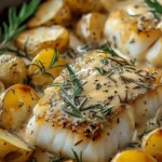 Cod & Potatoes in Rosemary Cream Sauce