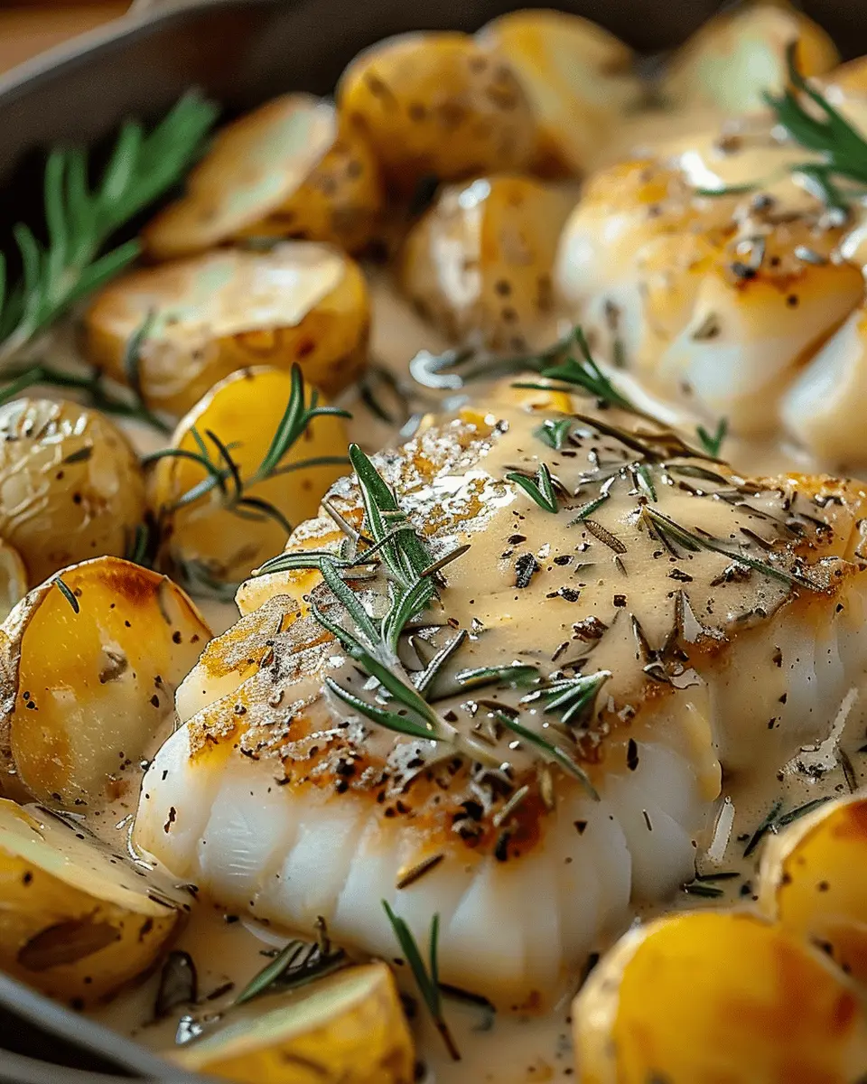 Cod Potatoes Rosemary Cream Sauce: A Deliciously Cozy Dish