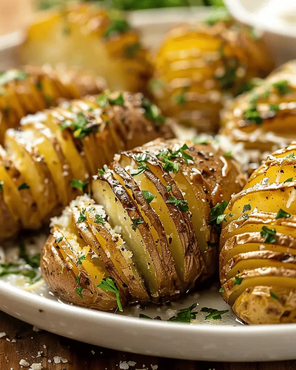 Hasselback Potatoes: The Best Easy Recipe with Turkey Bacon