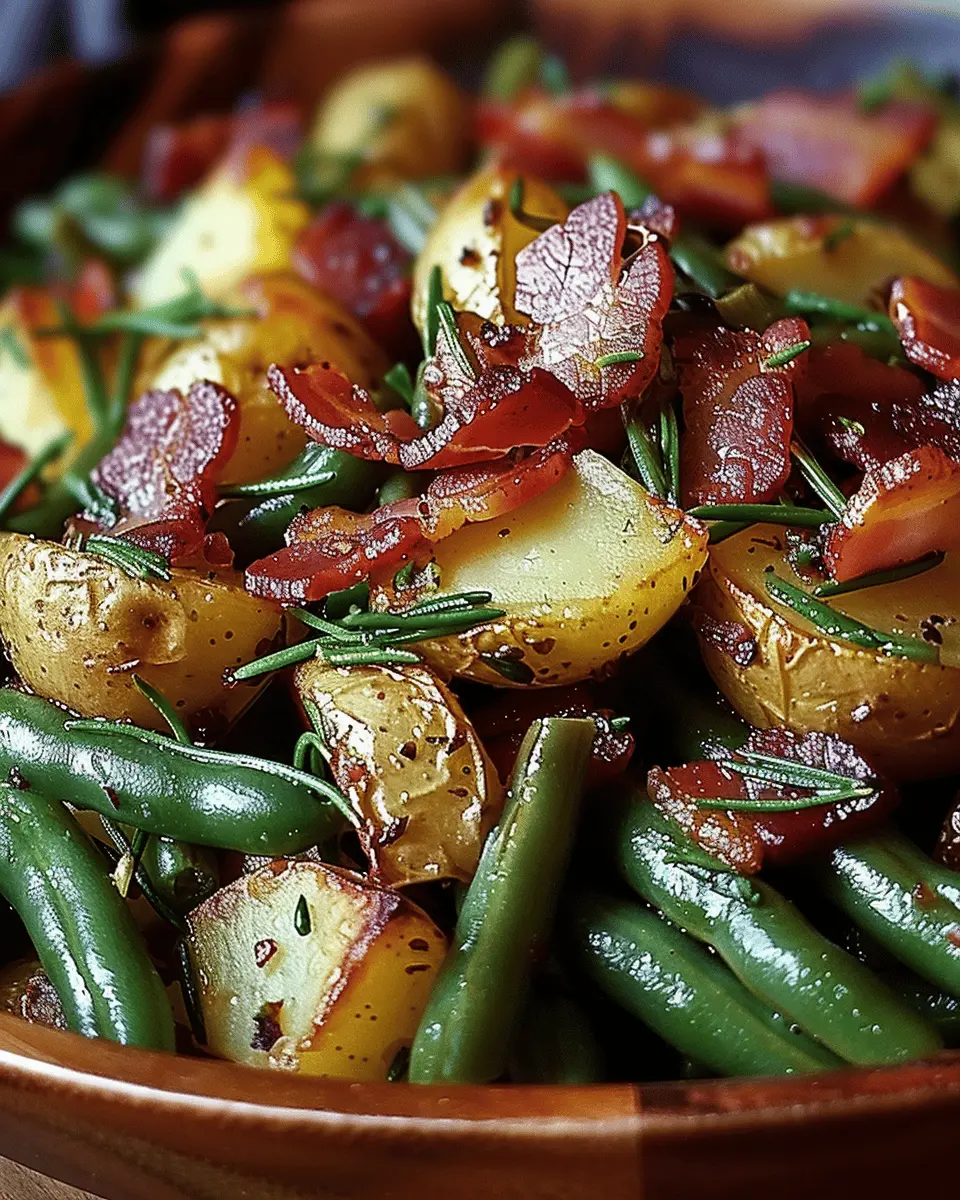 Country Ranch Green Beans and Potatoes with Turkey Bacon Bliss