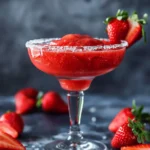 Frozen strawberry margaritas