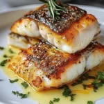 Delicious Lemon Garlic Butter Cod with Crispy Skin