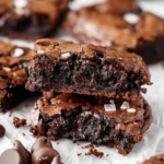 The BEST Fudgy Chewy Brookies